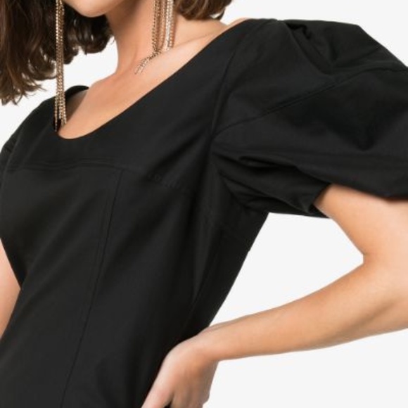 Khaite Allison Puff Sleeve Dress Size 8 - Picture 3 of 4